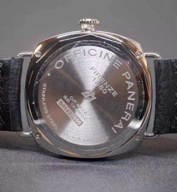 Replica Panerai PAM380 Black Dial Genuine Black Leather Strap A6497 - Top club