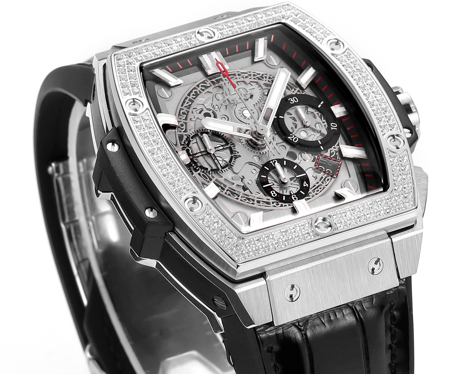 Hublot SPIRIT OF BIG BANG Chronograph, 45 mm Textured rubber strap(1:1 replica) - Top club