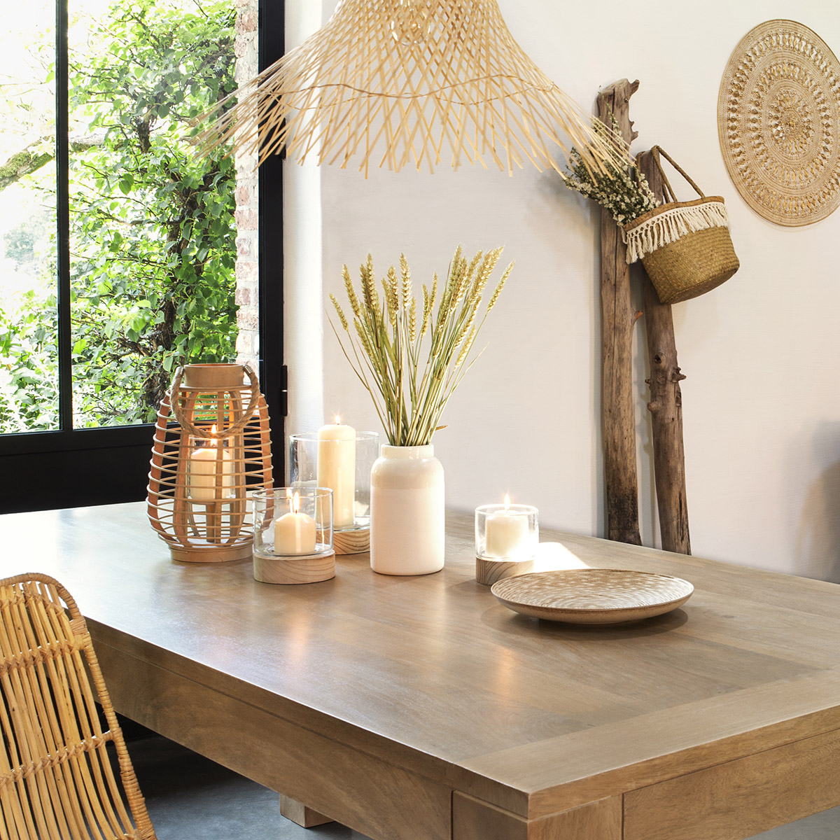 Lantern "Rattan" D.22 cm