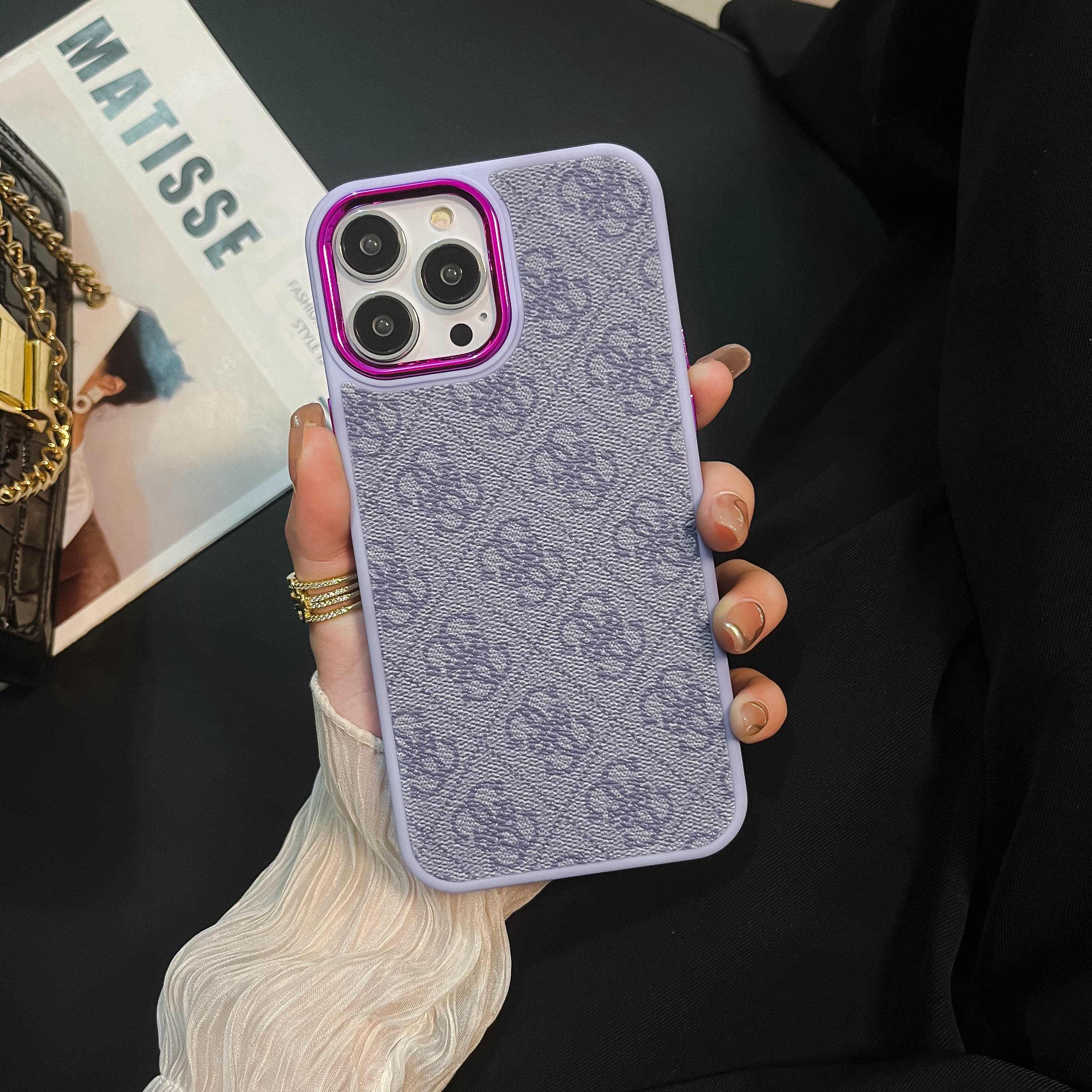 Purple Guess  iPhone Case-MD231025 - Wholesale & Influencer