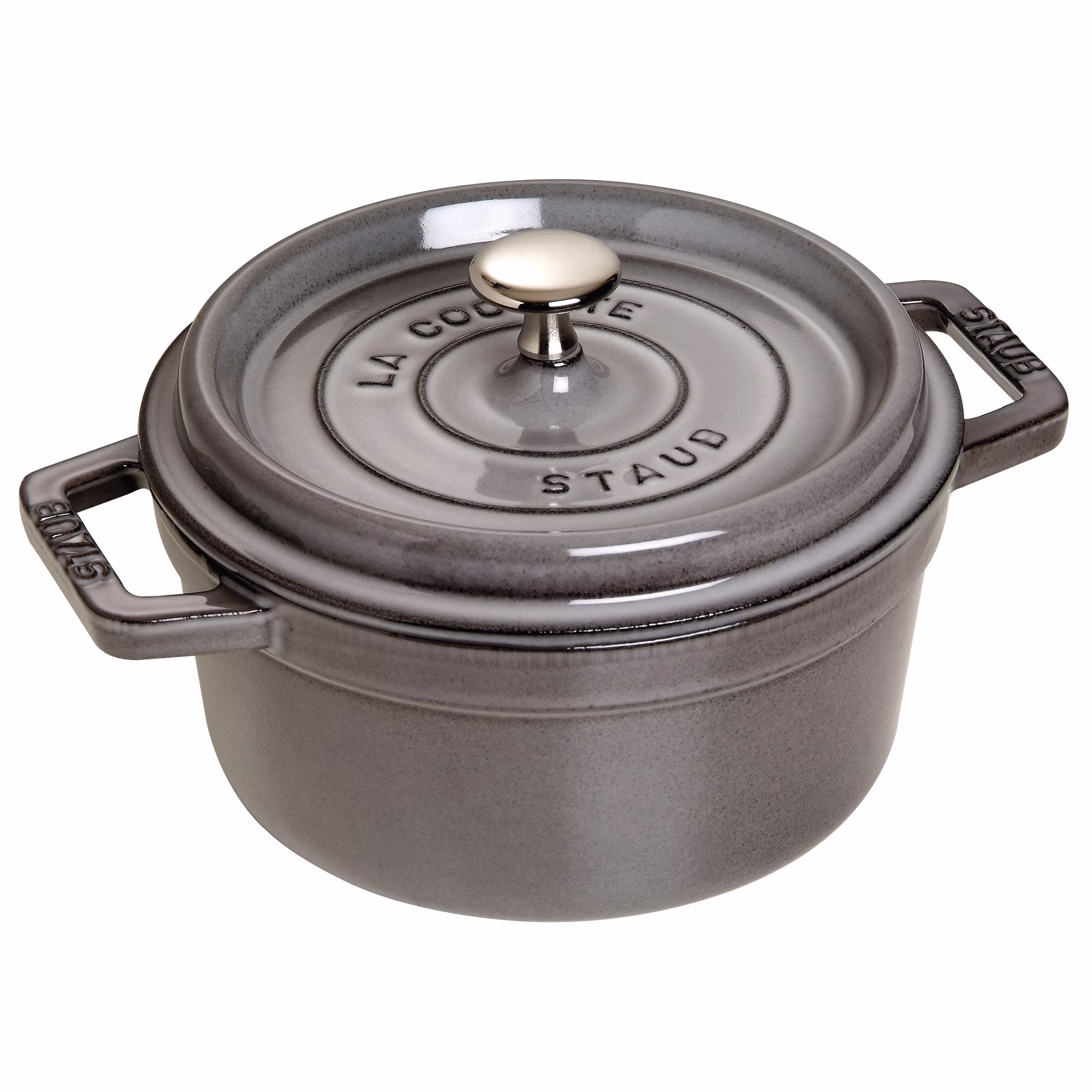 Staub Cast Iron 2.75-qt Round Cocotte - Basil - Image 12