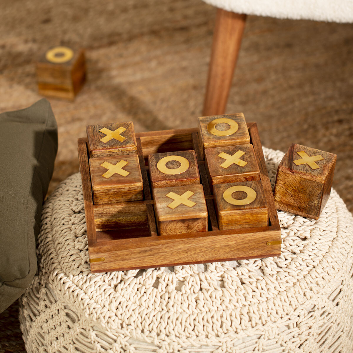 Tic-tac-toe game Wood, 23x23 cm