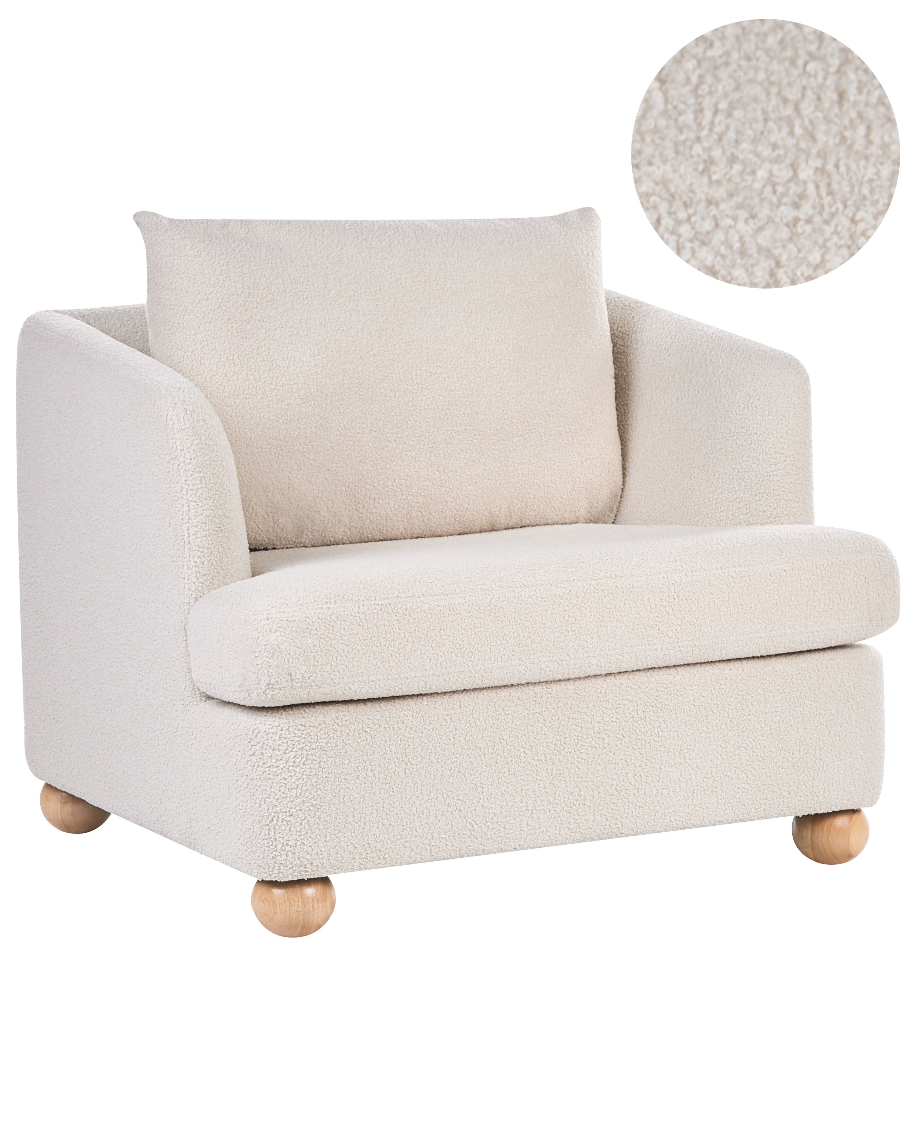 Armchair RATTVIK Boucle Off-White