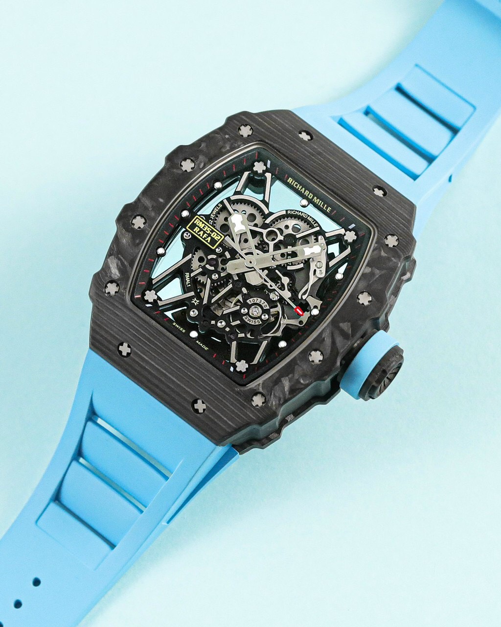 Richard Mille Replica 11 Watch RM 35-02 Rafael Nadal Blue 44mm - Top club