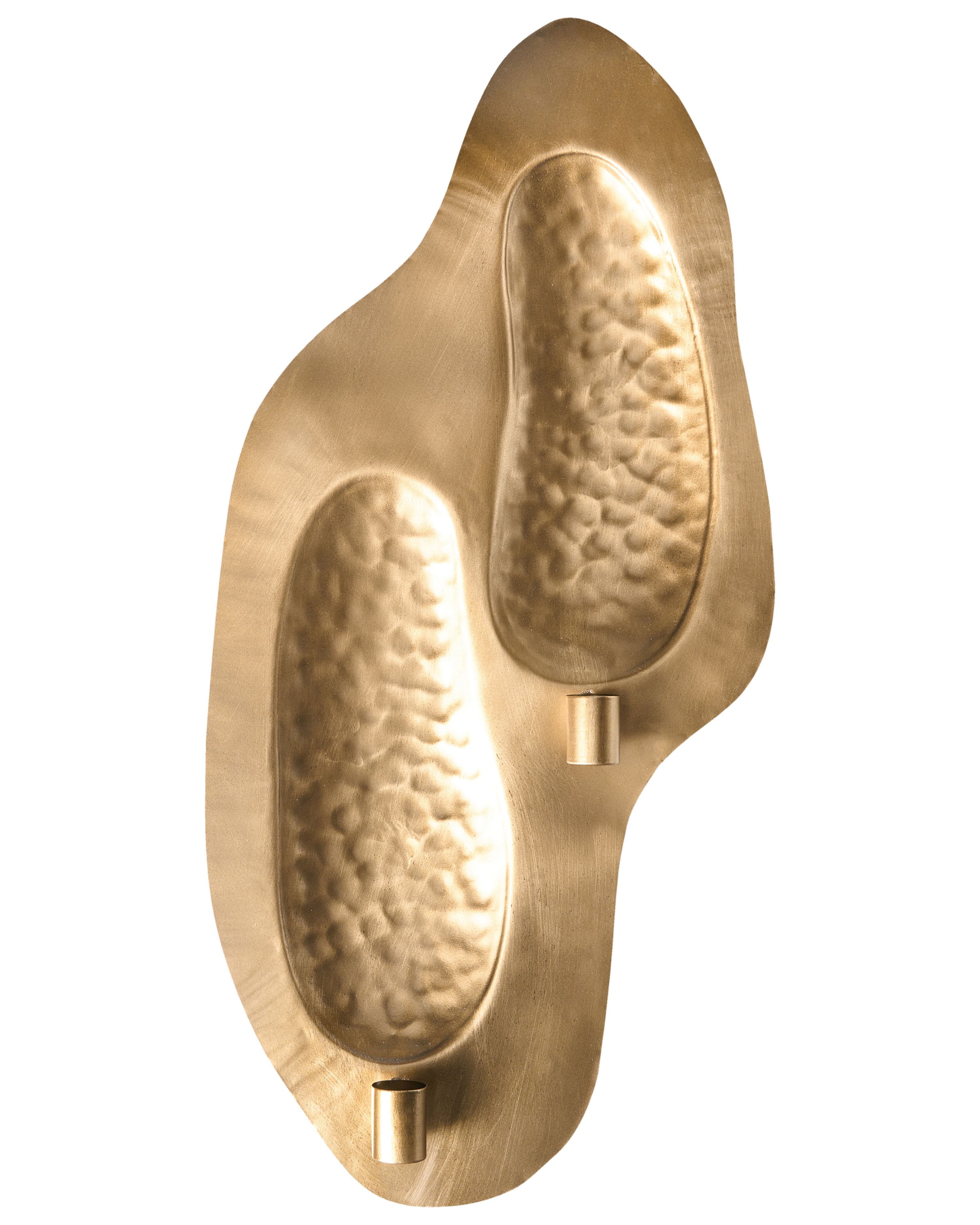 Wall Candle Holder PENICHE Metal 60 cm Gold