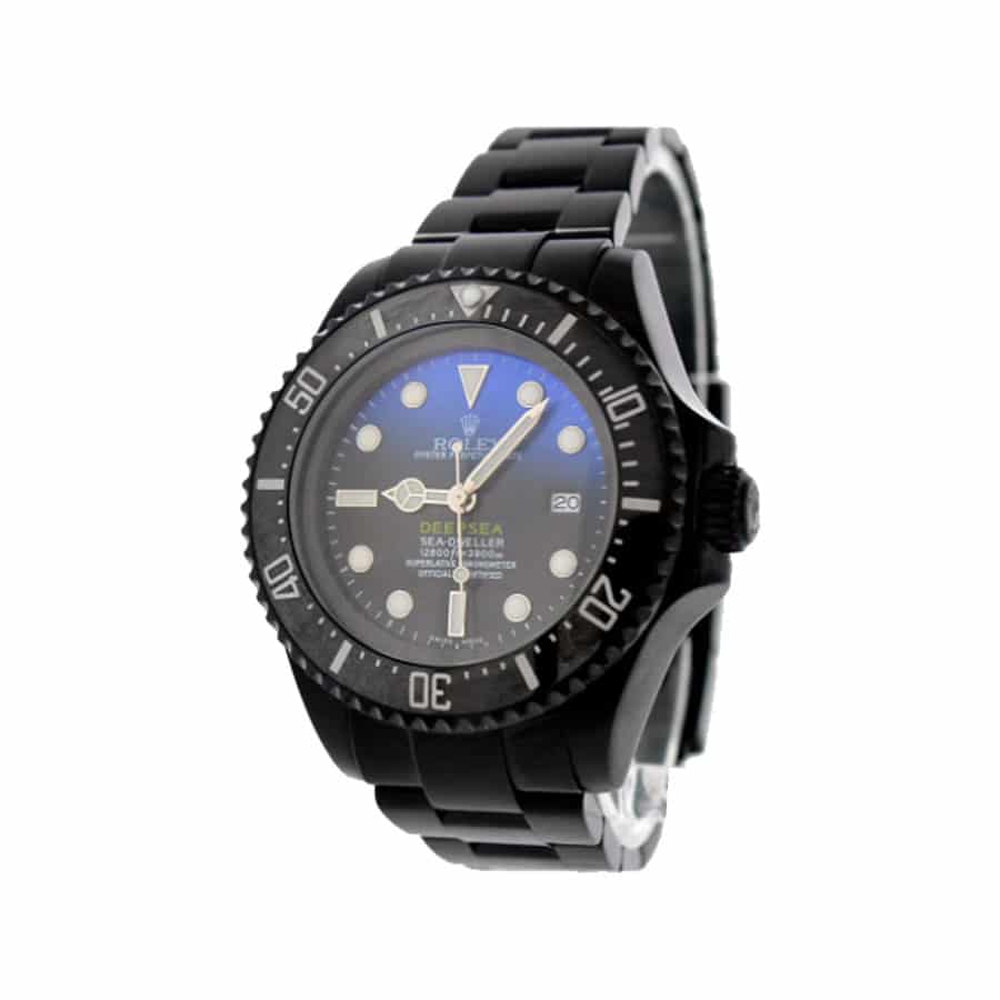 Rolex Deepsea Sea-Dweller Black PVD 116660 D-Blue Oyster Replica - Elite Watch Atelier