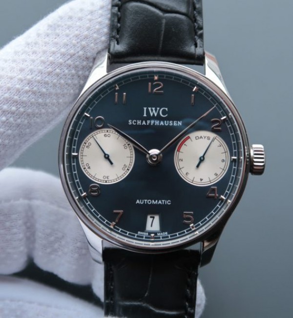 Replica IWC ZF Portuguese IW500112 Laureus Edition Leather Strap A52010 - Top club
