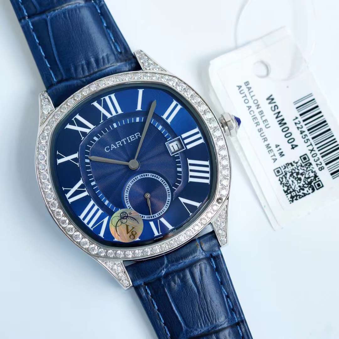 Cartier - Drive de Cartier white gold and diamonds - 40mm(1:1 replica) - Top club