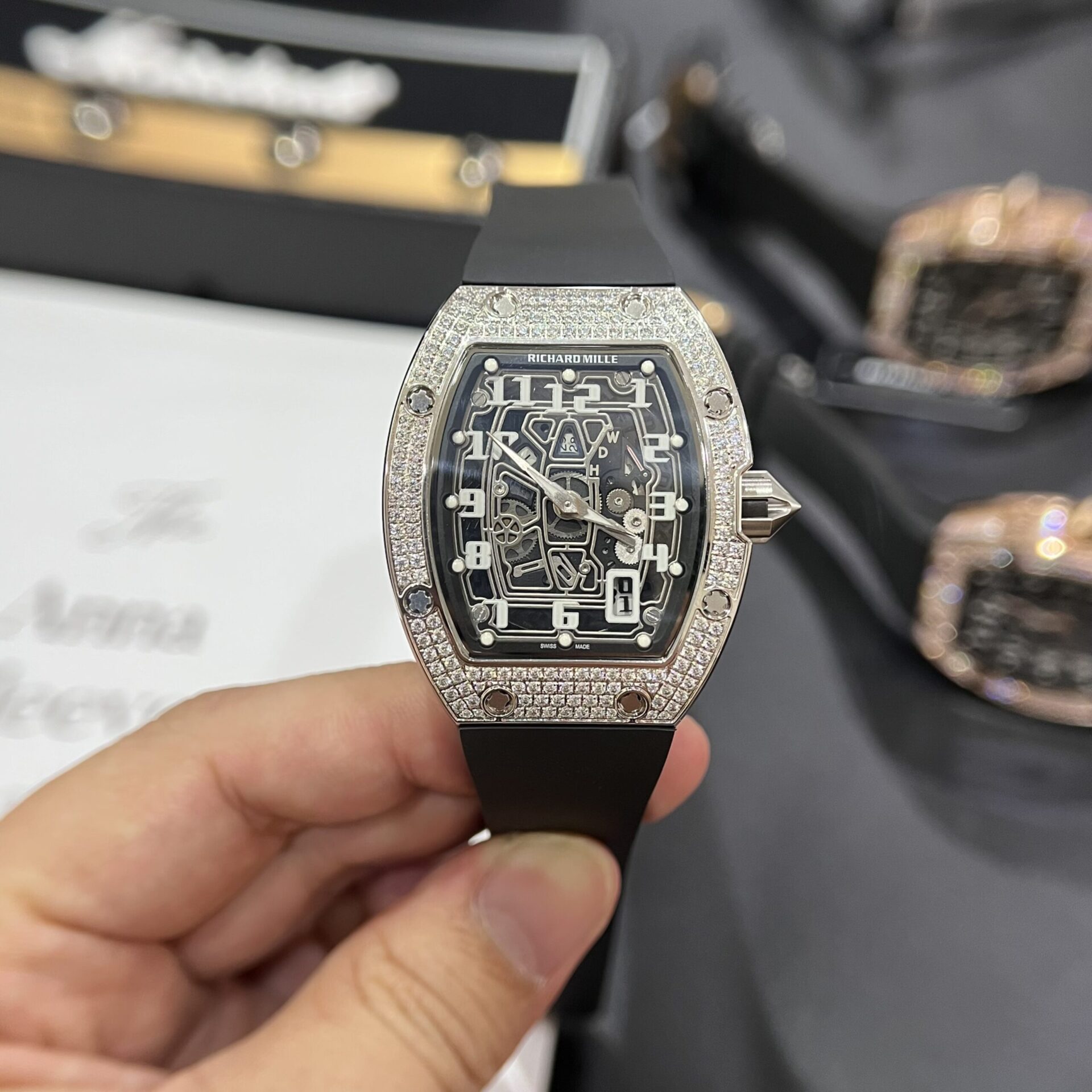 Richard Mille Replica Watch RM67-01 Rubber Strap 40mm - Top club