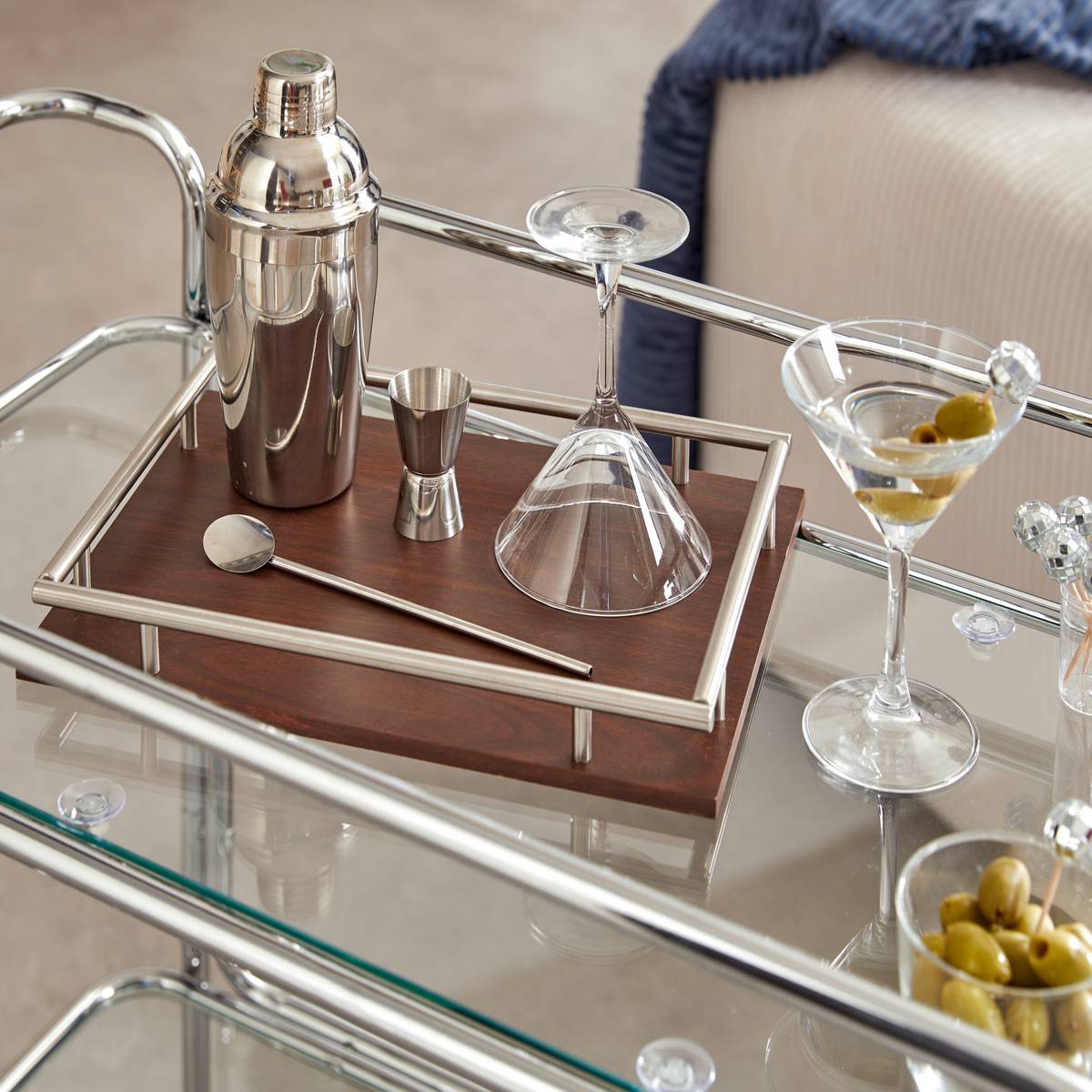 Cocktail set"Jules" Wood, 6 pieces