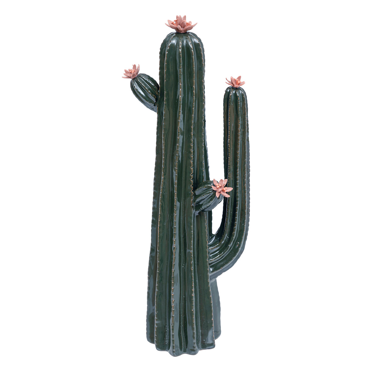 Decorative cactus, ceramic Green, H.40 cm