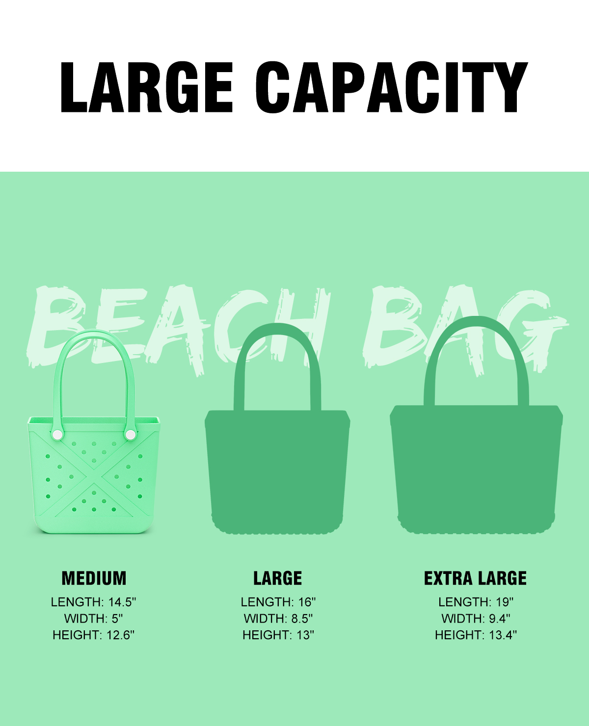 EVA Handbags Small Size Beach Tote Bag Kids Beach Waterproof Tote Bags
