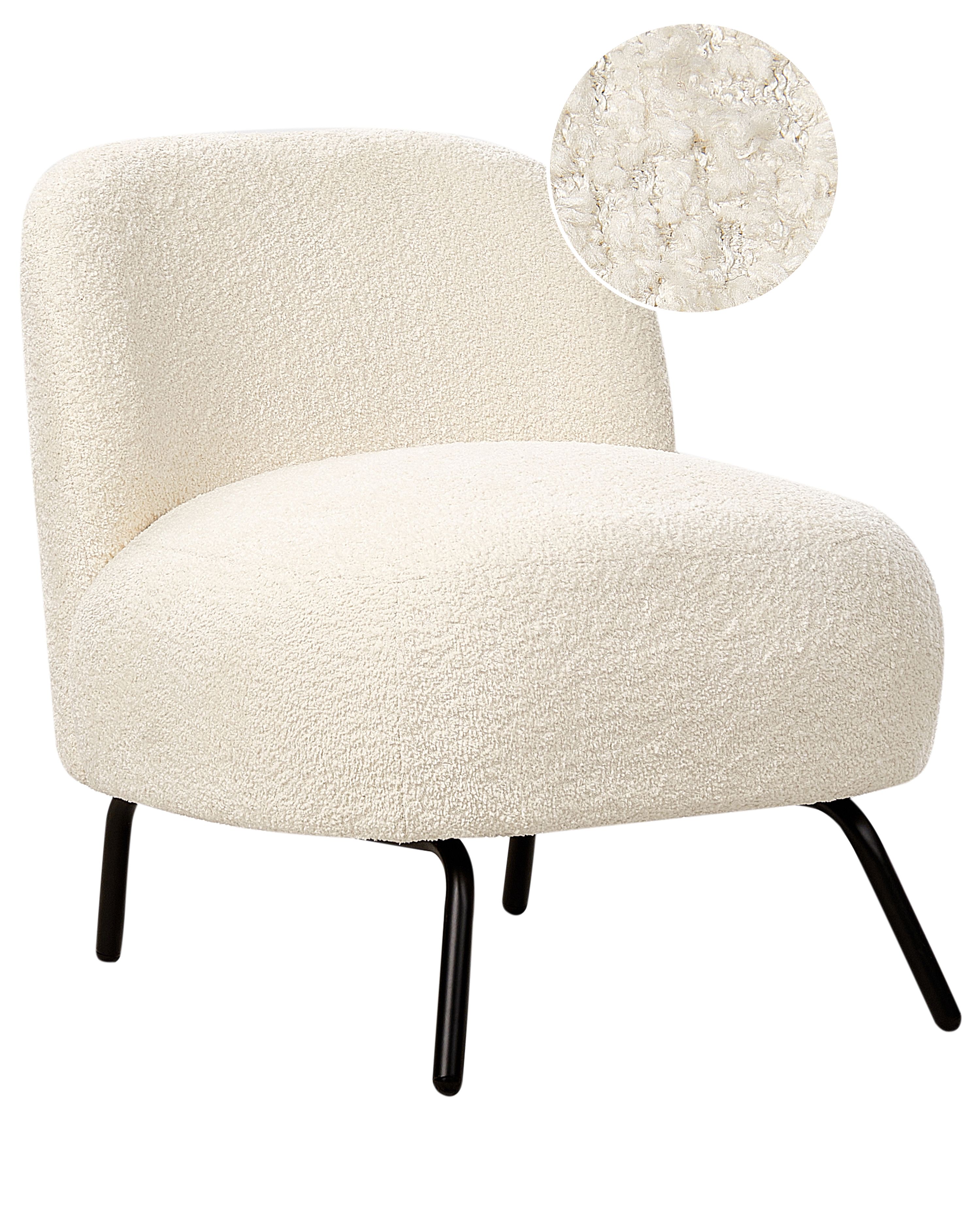 Armchair KUMLA Boucle Off-White