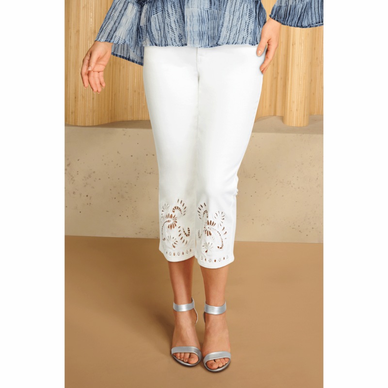 Emma Eyelet Capri - MIDNIGHT VELVET CATALOG