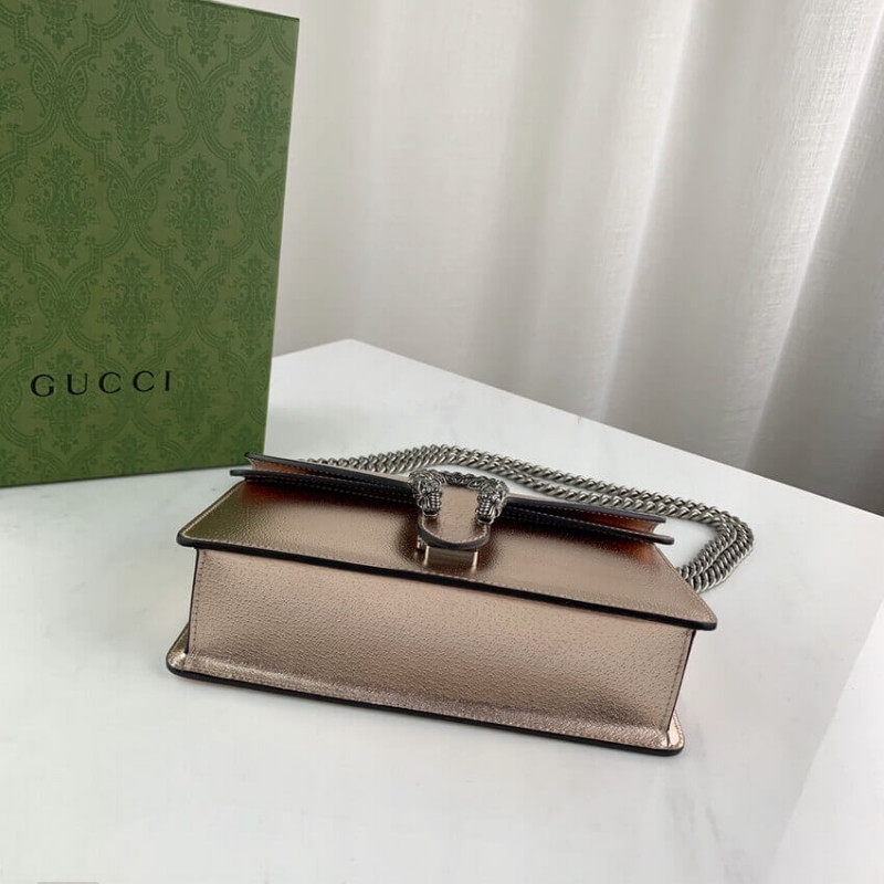 Replica Gucci Dionysus Small Shoulder Bag In Rose Gold Lame Leather 4996231:1High-quality replica