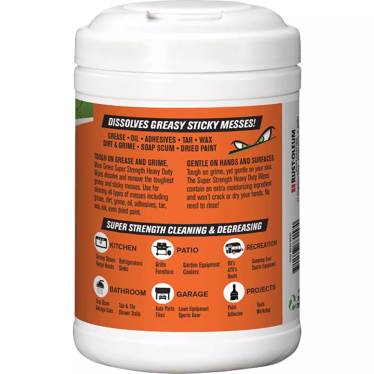 Mean Green Super Strength Fresh Citrus Heavy Duty Cleaner Degreaser Wipes (80-Count)