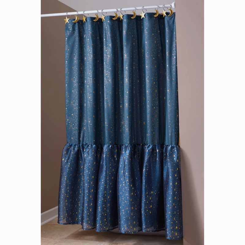 Celestial Shower Curtain - MIDNIGHT VELVET CATALOG