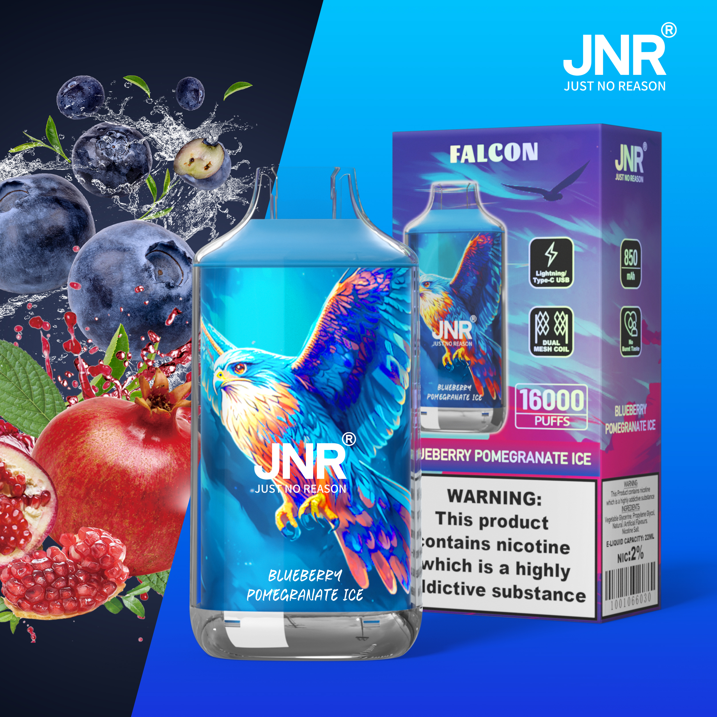 JNR Falcon 16000 Puffs