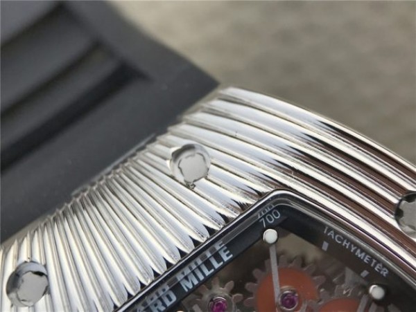 Replica Richard Mille RM018 Hommage a Boucheron SS Brown Skeleton Dial Black Rubber Strap 6T51 - Top club
