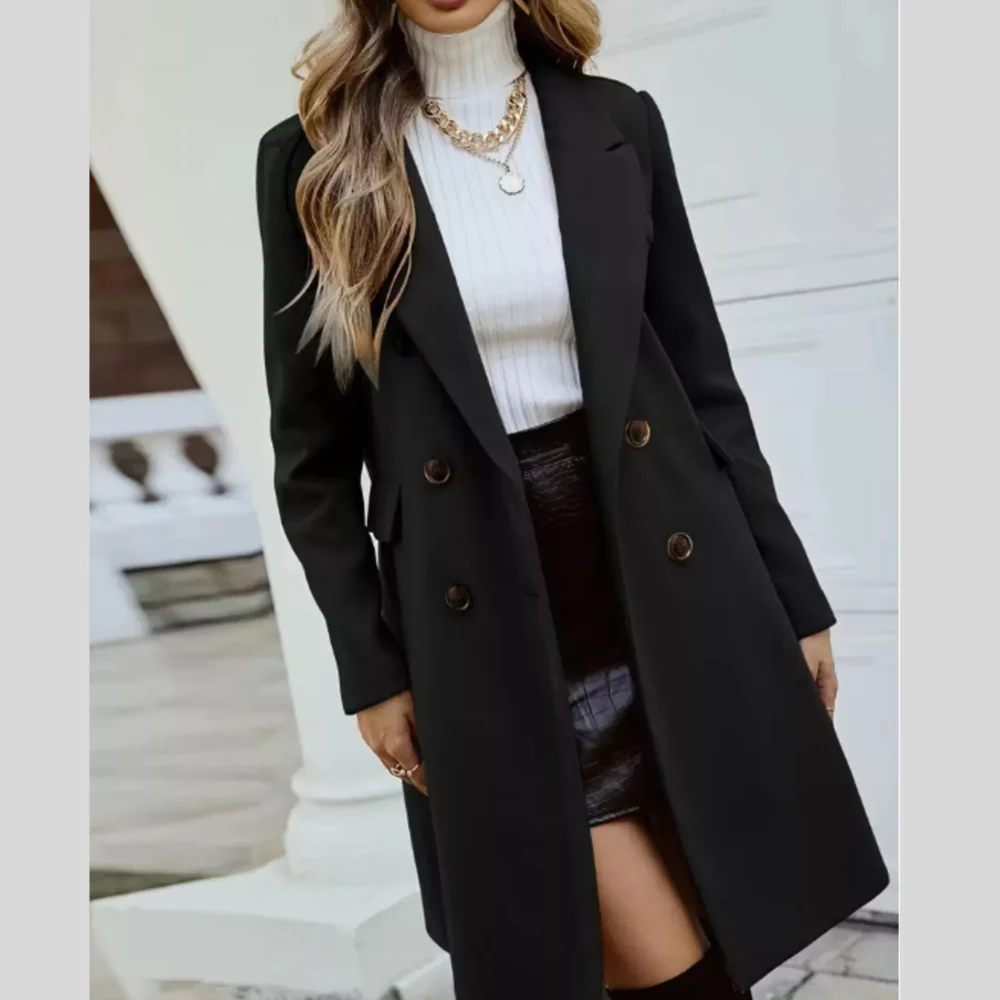 Double-Breasted Longline Coat - ZKZOOK