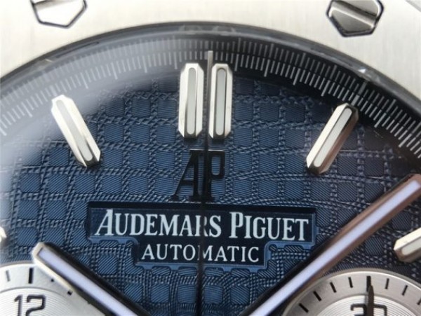Replica Audemars Piguet Royal Oak Chronograph SS JHF Blue/White Dial SS Bracelet A7750 - Top club