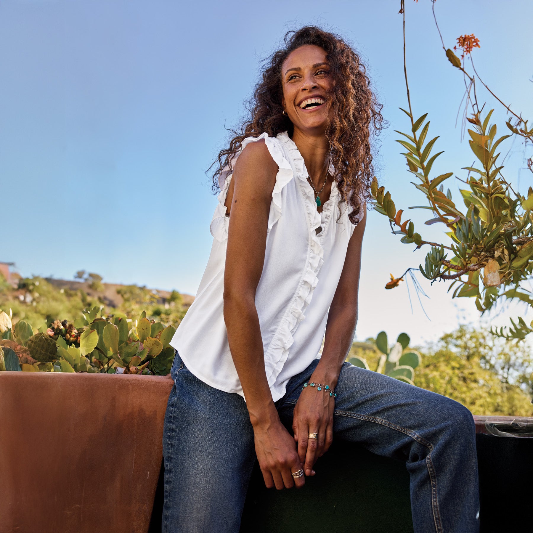 Milla Ruffle Top - Sundance Clothing