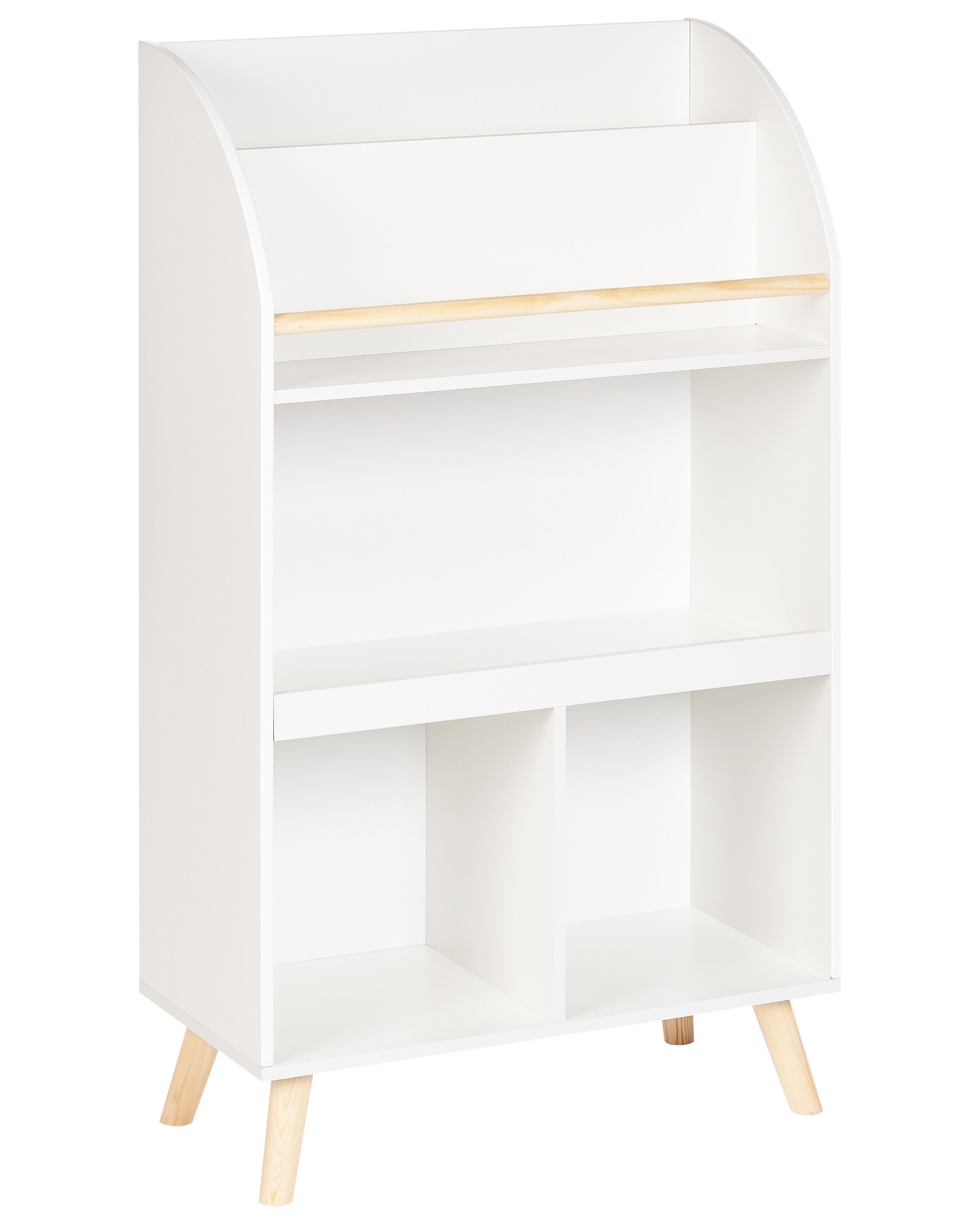 3 Tier Bookcase LILOET 102 cm White