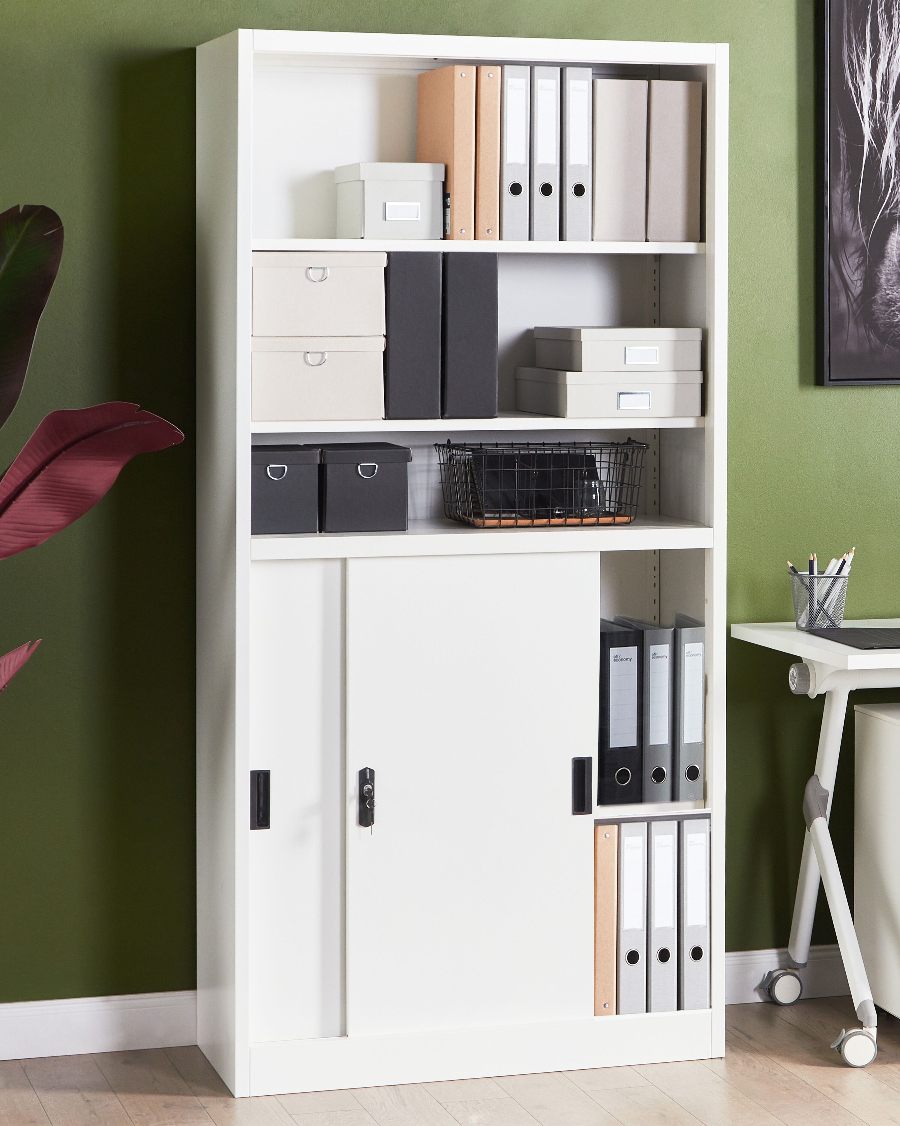 Storage Unit MUSCOVITE Metal White