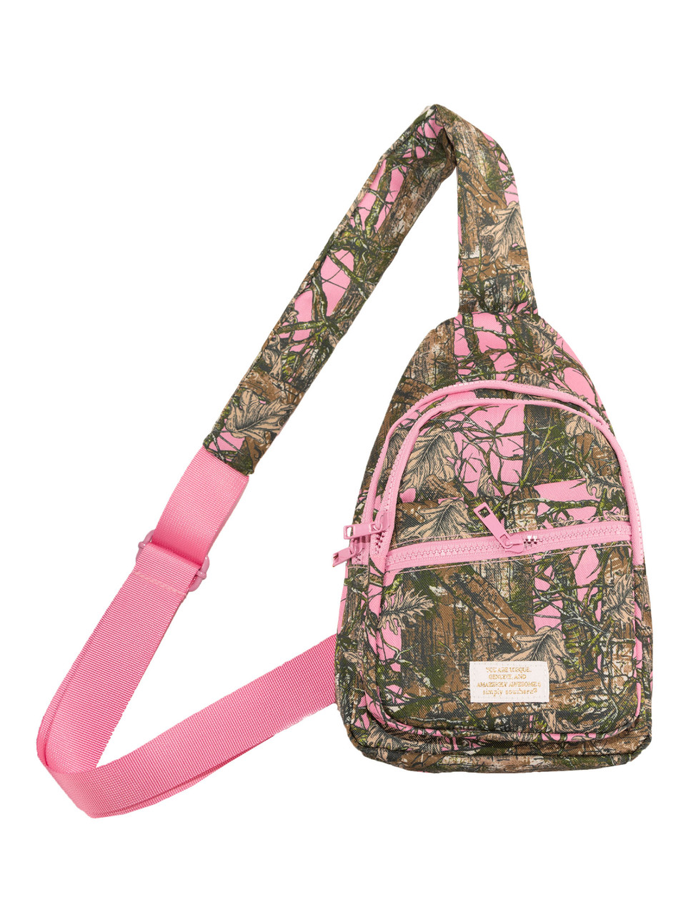 0225-BAG-SLING-CAMOPNK - Simply Southern Outlet
