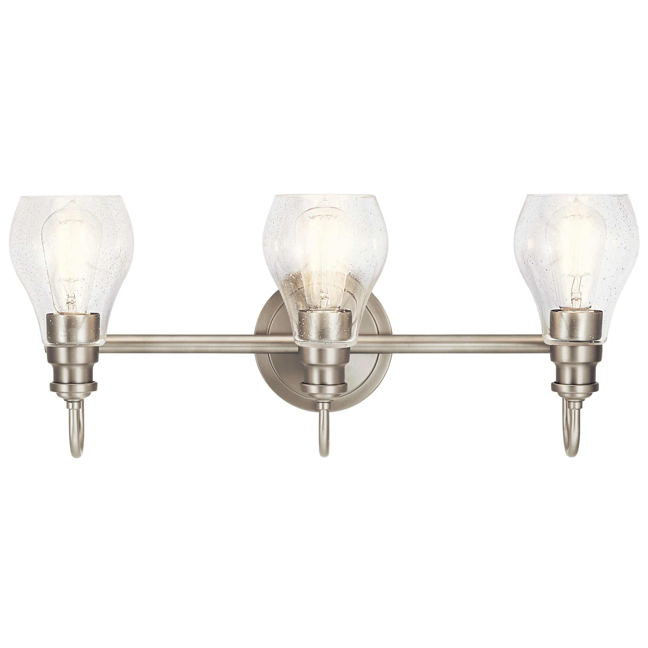 45392NI-Kichler Lighting-Greeier - 3 Light Bath Vanity Approved for Damp Locations - with Transitional inspirations - 10.25 inches tall by 23.75