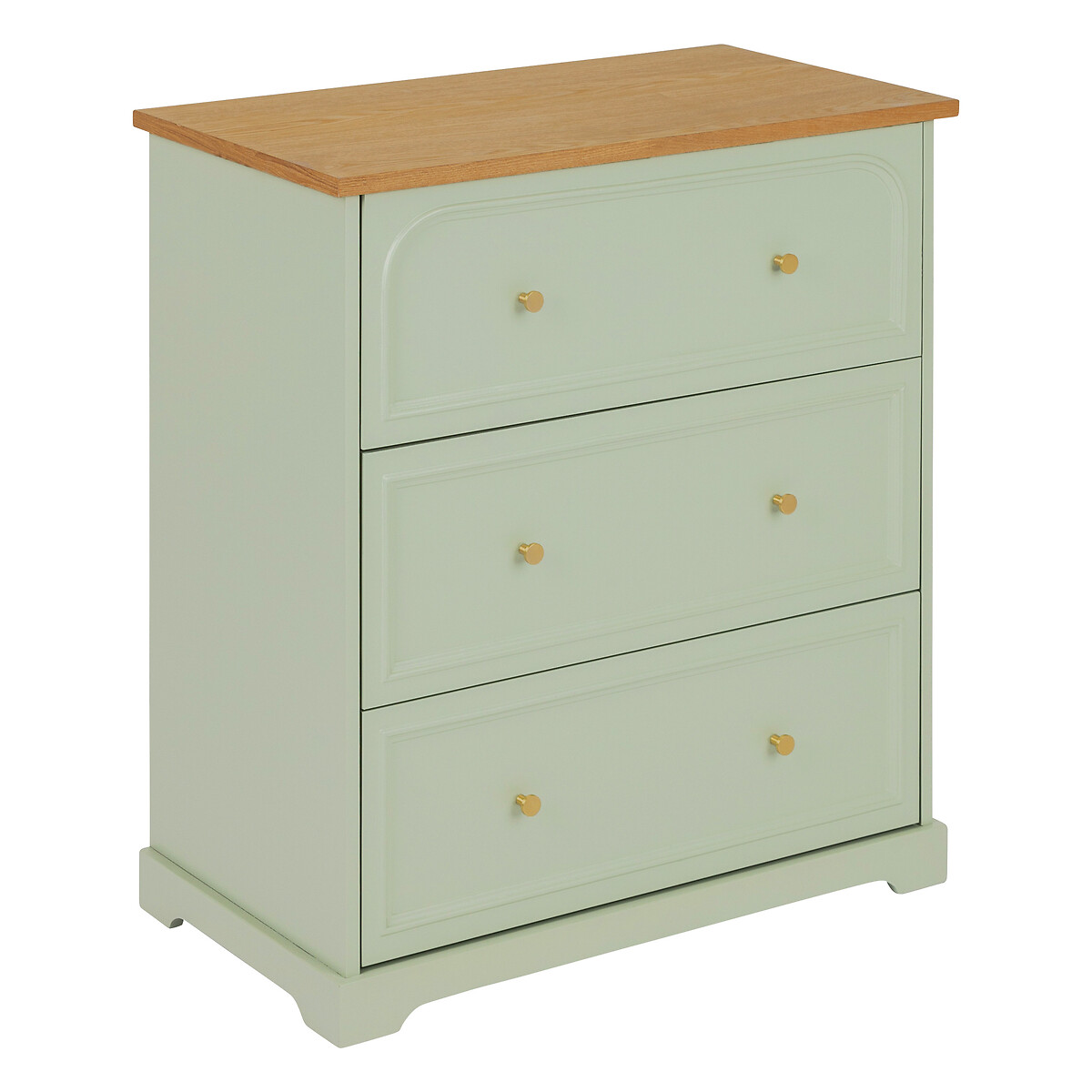 Dresser "Mohea" Celadon green, 3 drawers