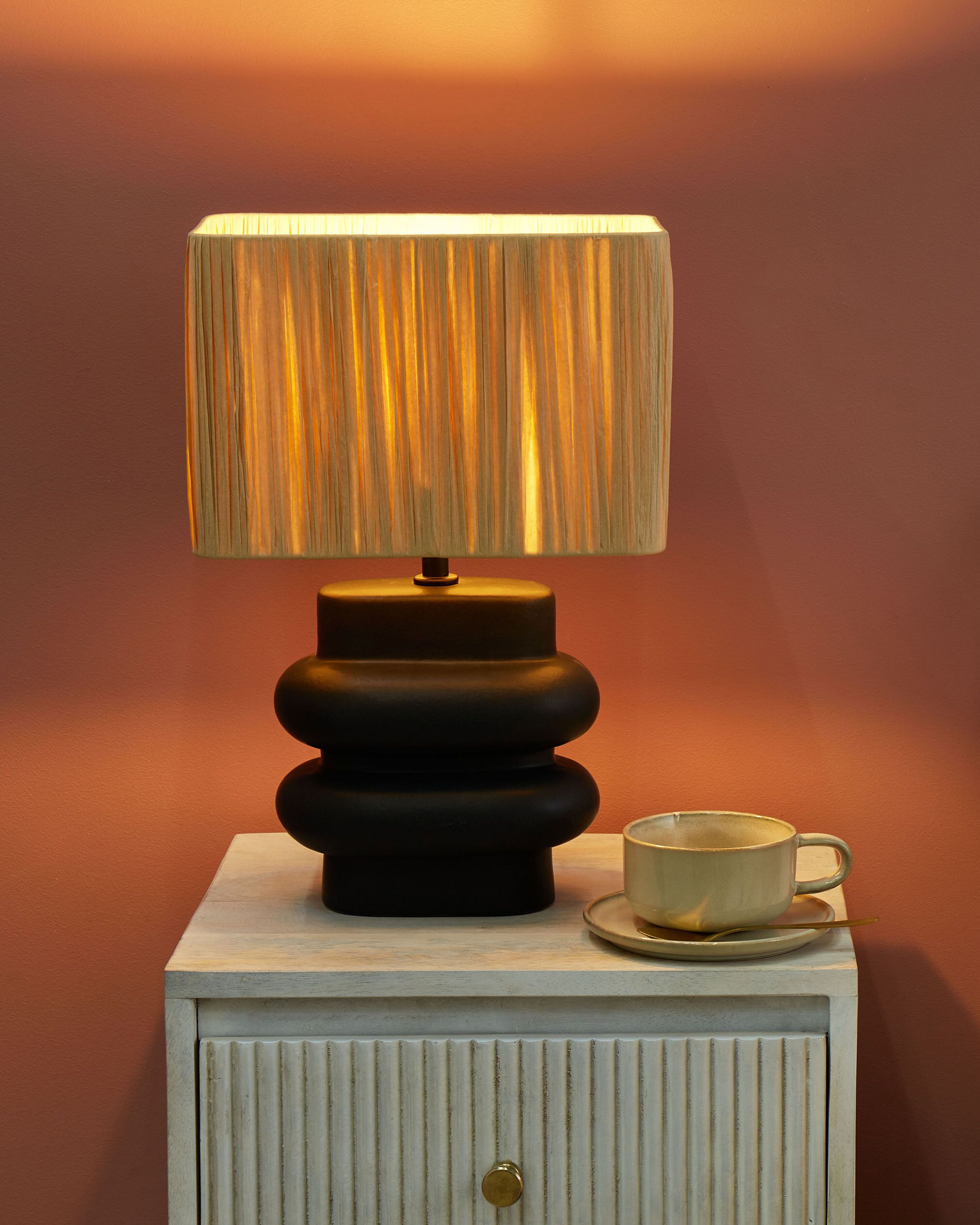 Table Lamp JUDY Ceramic Black