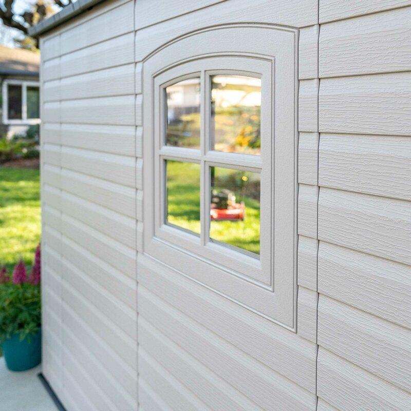 Lifetime Plastic Storage Shed 8 ft. W x 15 ft. D, Desert Sand - 60075 - Image 11 Lifetime Plastic Storage Shed 8 ft. W x 15 ft. D, Desert Sand - 60075 - Image 11