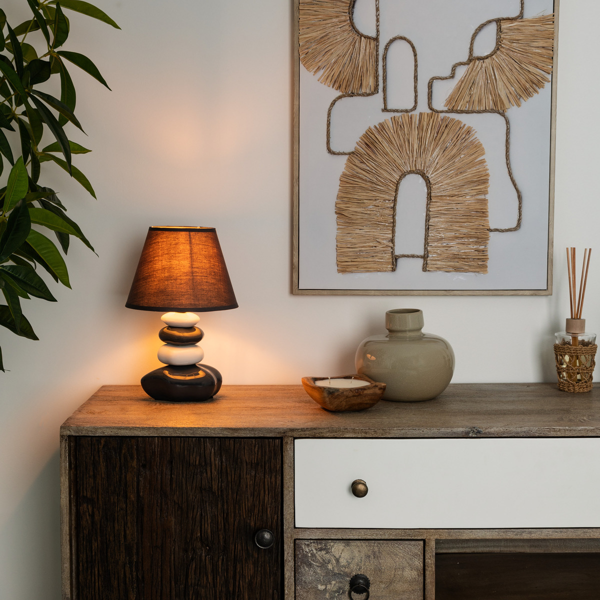 Ceramic lamp "Leny" H.31 cm