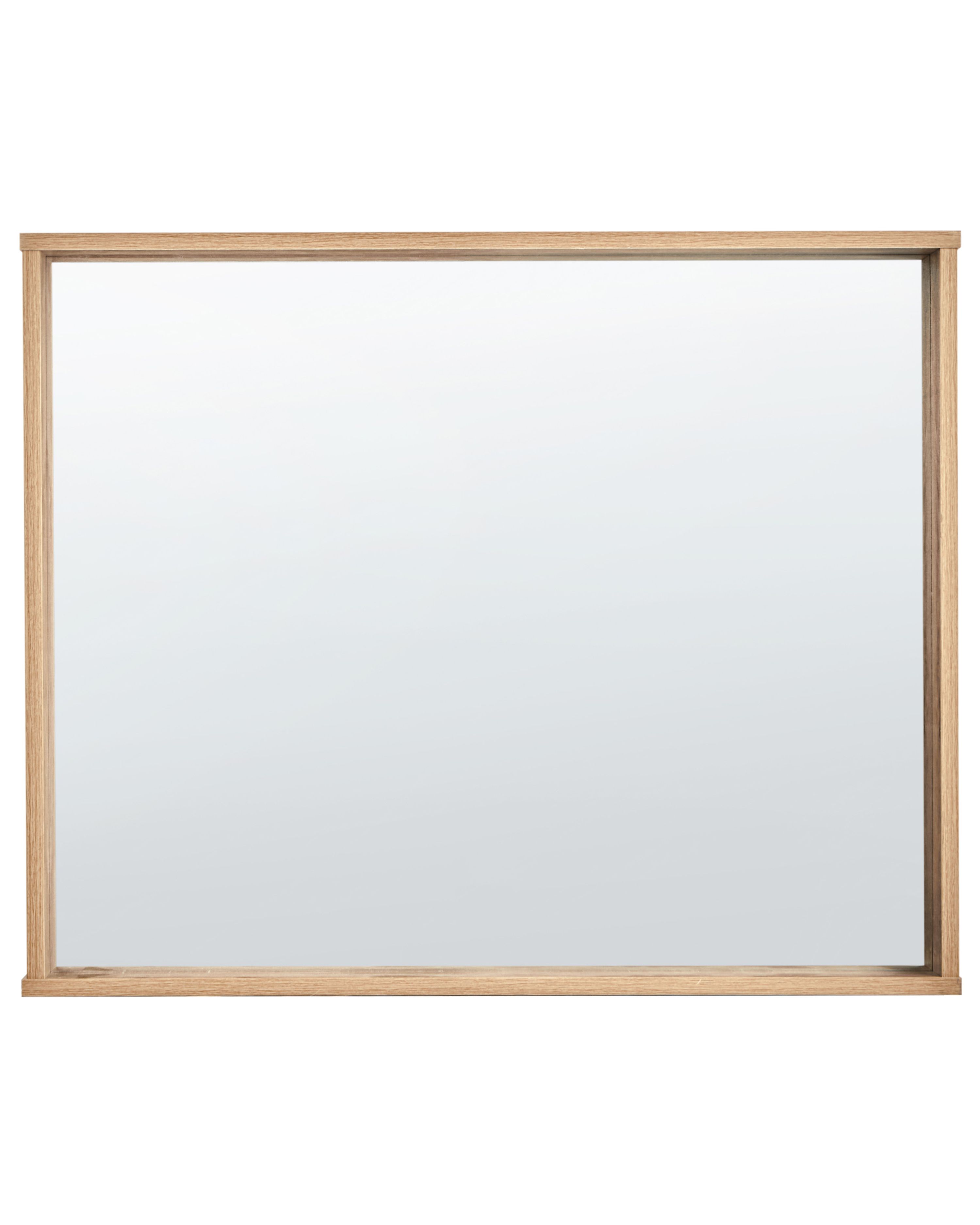 Wall Mirror ROSELL 80 cm 65 cm Light Brown