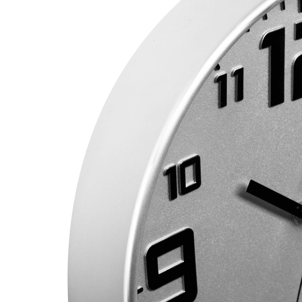 Silver clock"Elian" &Oslash; 30 cm