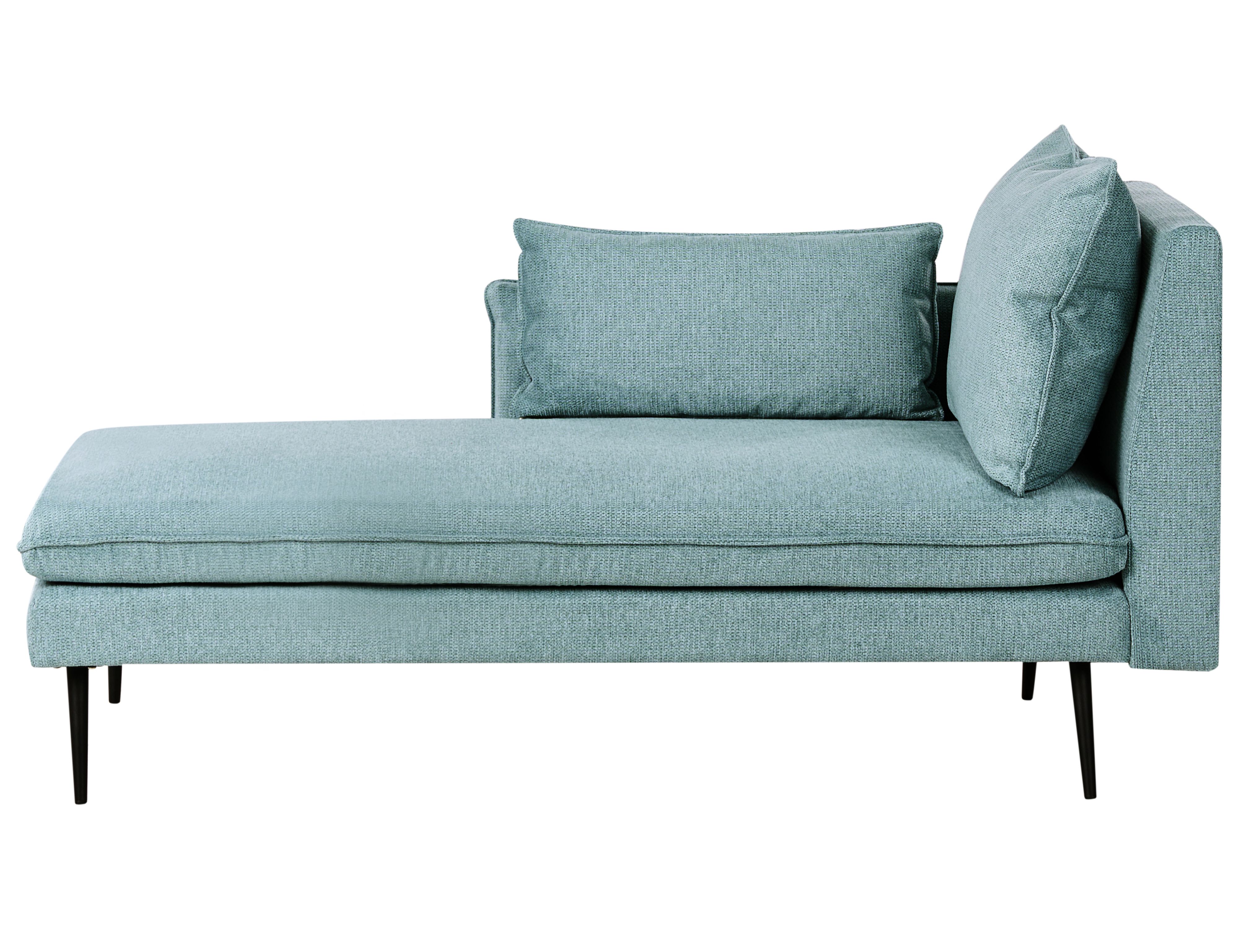 Right-Hand Chaise Lounge YERRES Fabric Light Blue