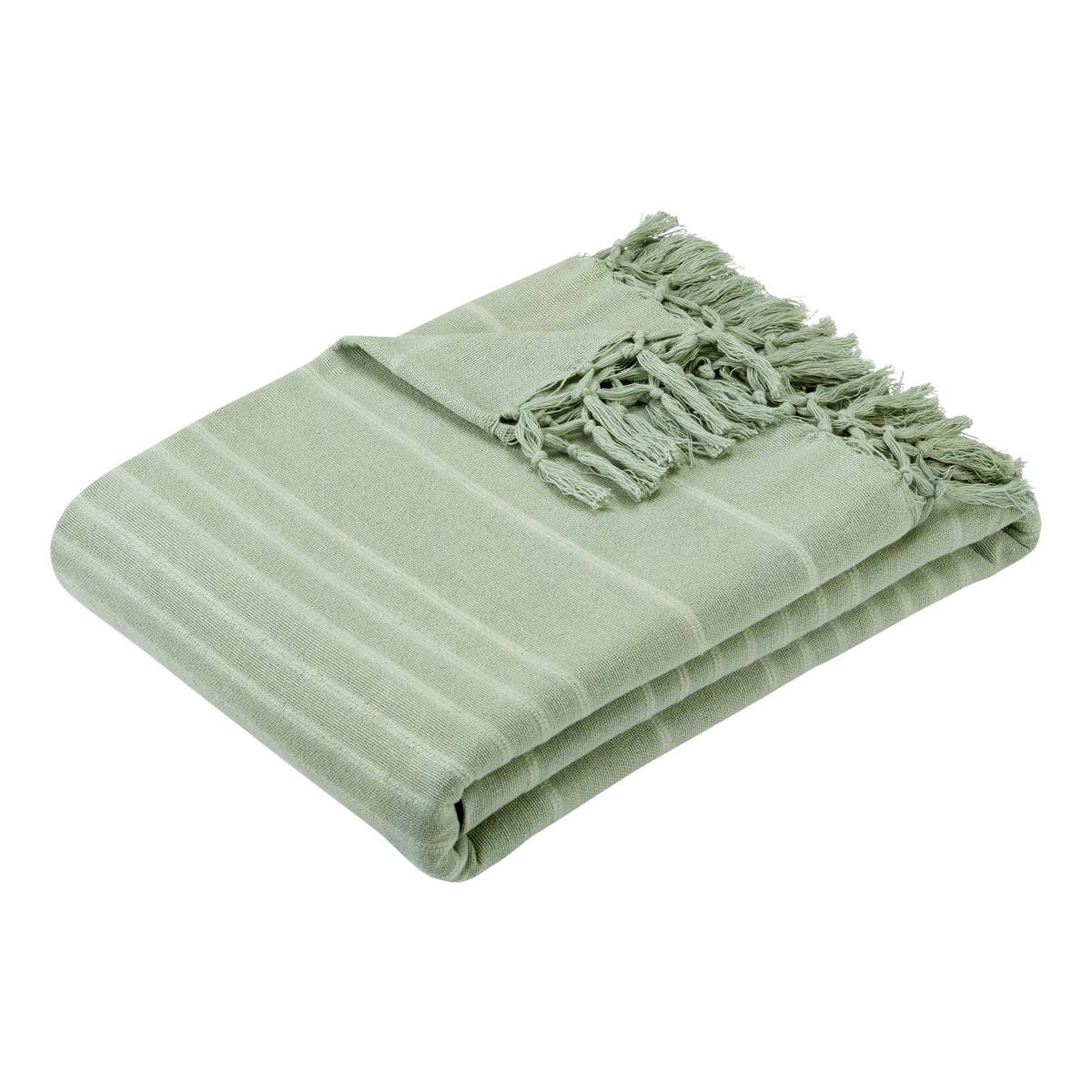 Bed Throw "Anjali" Celadon Green, 220x160 cm