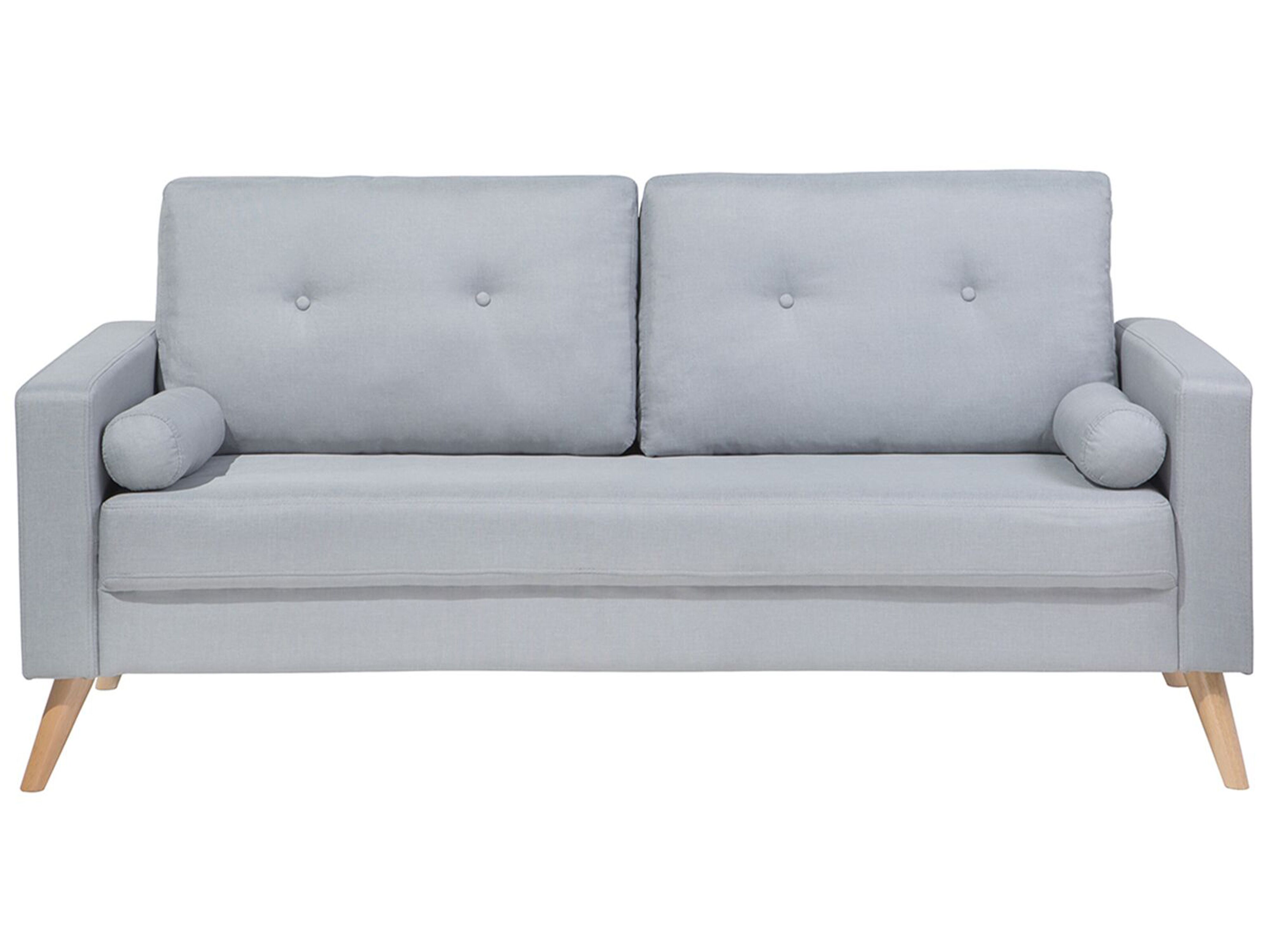 Sofa 2 Seater KALMAR Fabric Light Grey