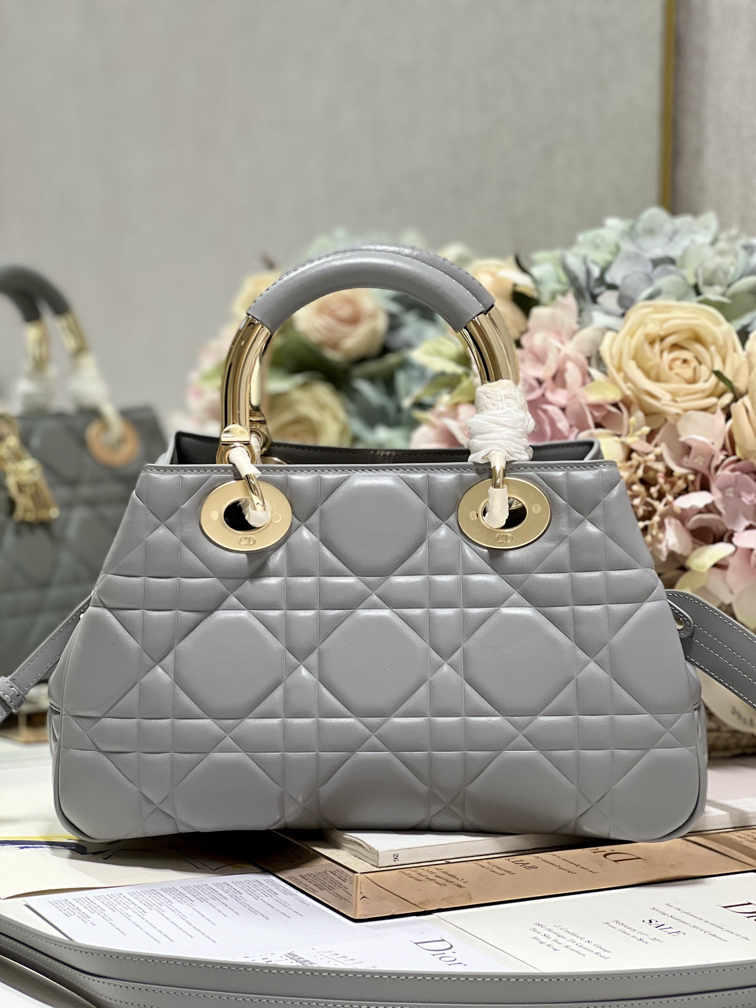 The Medium Lady 95.22 Bag Black/White/Grey For Women 9.5in/ 24cm1:1High-quality replica