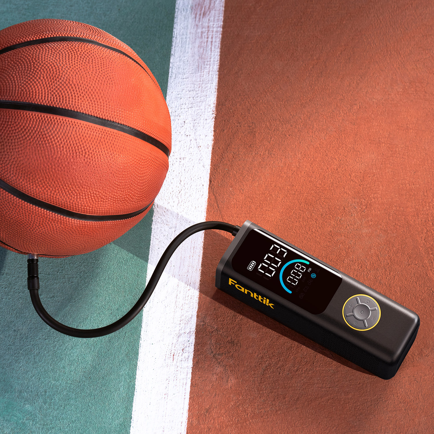 Fanttik S200 APEX Powerful Portable Air Pump and Tire Inflator with Power Bank - Image 7