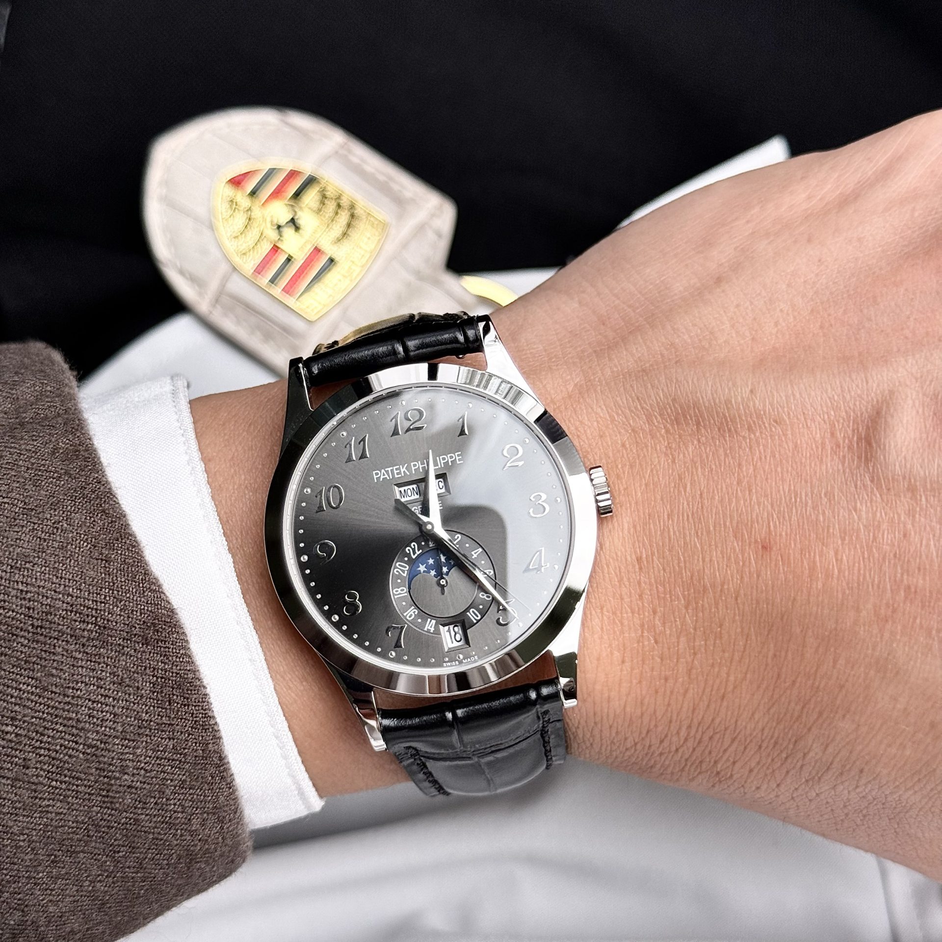 Patek Philippe Fake Watch Complications 5396G Gray Dial GR Factory 38.5mm - Top club