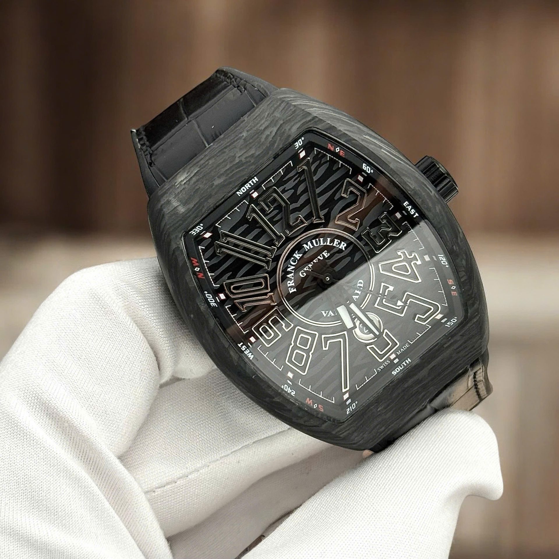Franck Muller Knock Off Watches Vanguard V45 Black Carbon Automatic Movement ABF Factory 45mm - Top club