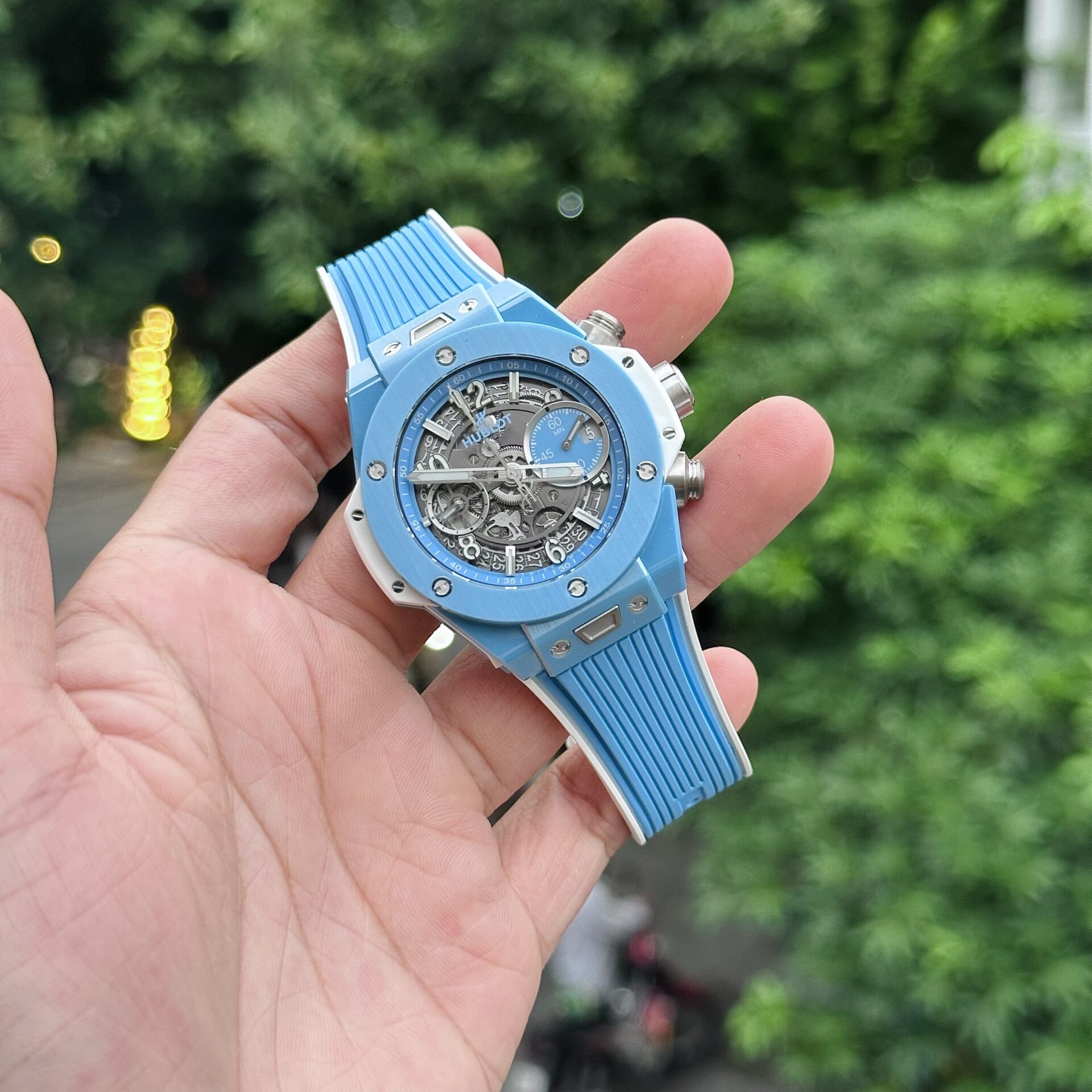 Hublot Replica 1:1 Watch Big Bang Unico Sky Blue 42mm - Elite Watch Atelier