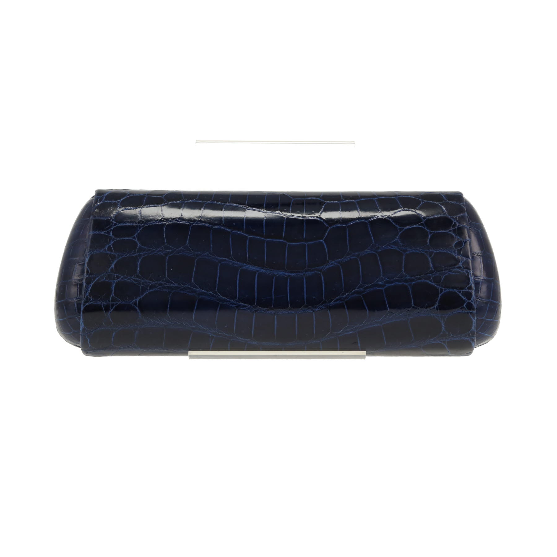 Dior pouch in navy blue crocodile1:1High-quality replica