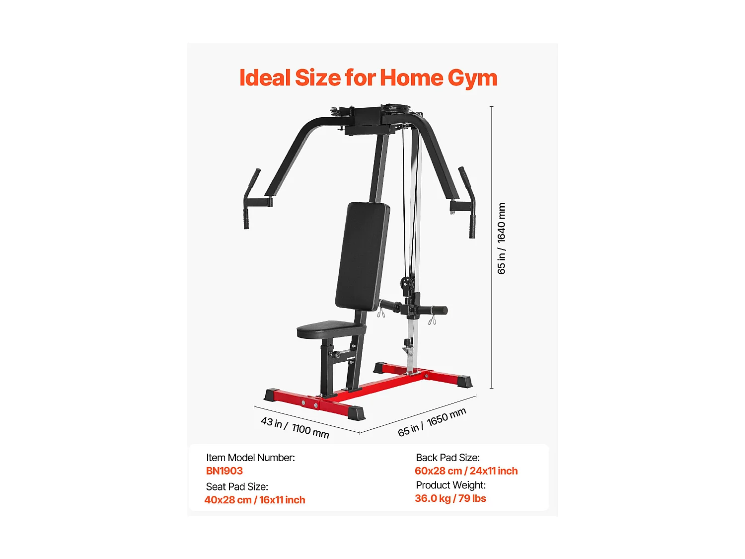 Appareil de Musculation SucceBuy, Presse Pectoral Réglable, Capacité de 204 kg, Gym Domicile pour Poitrine, Dos, Deltoïde Arrière et Épaules