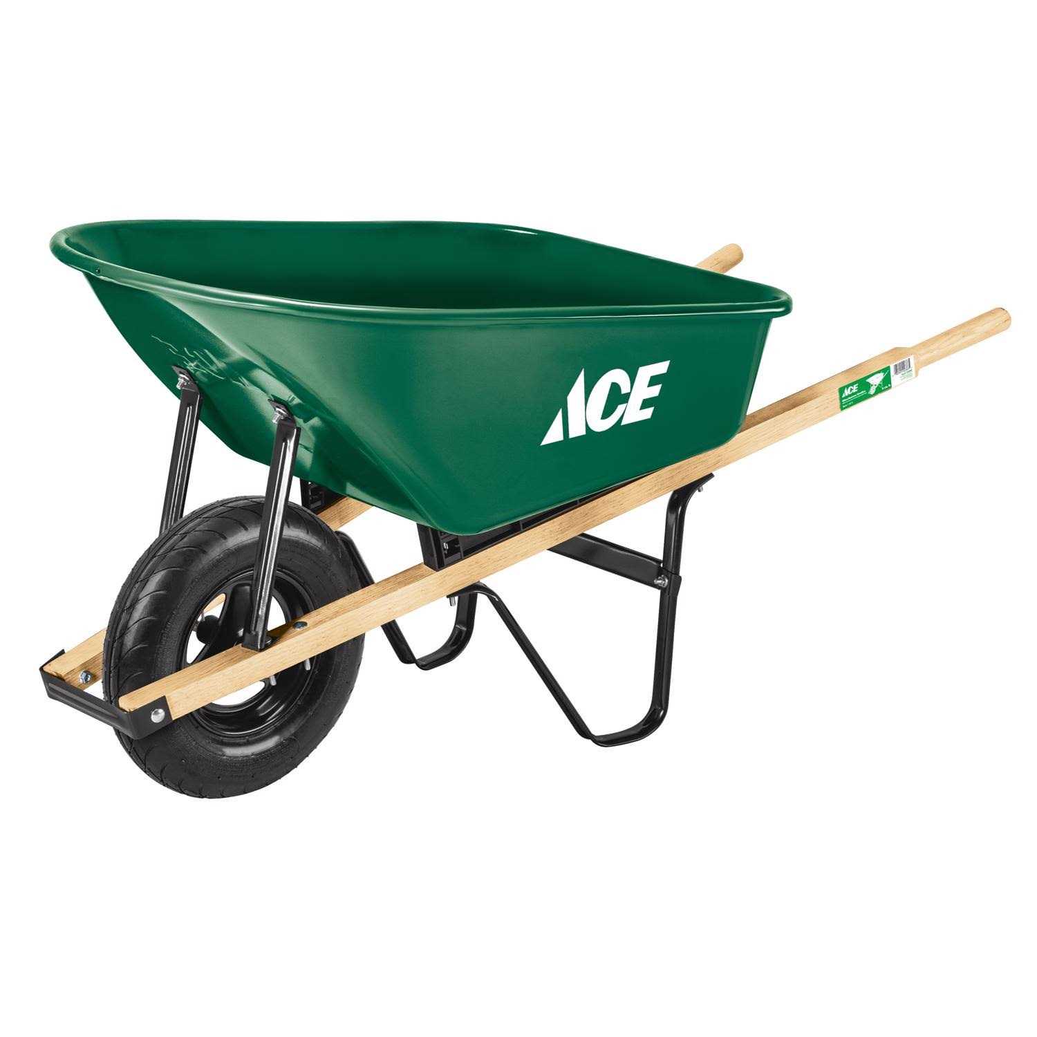 Ace Steel Residential Wheelbarrow 6 Cu Ft - Image 2 Ace Steel Residential Wheelbarrow 6 Cu Ft - Image 2