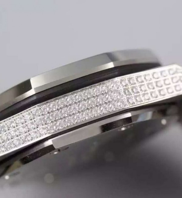 Replica Audemars Piguet JF Royal Oak Offshore SS Full Paved Diamonds A7750 - Top club