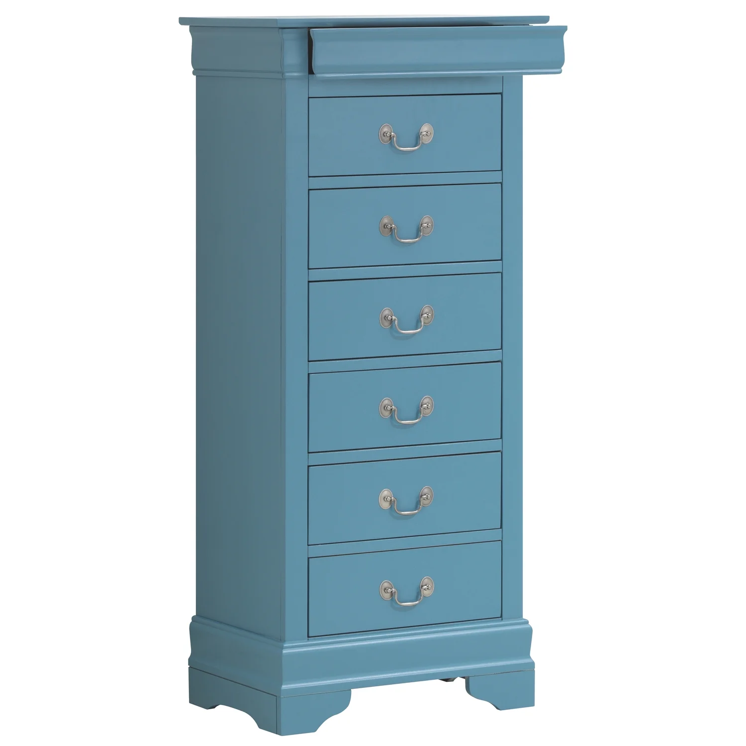 Glory Furniture Louis Phillipe 7 Drawer Lingerie Chest in Cherry - Image 56