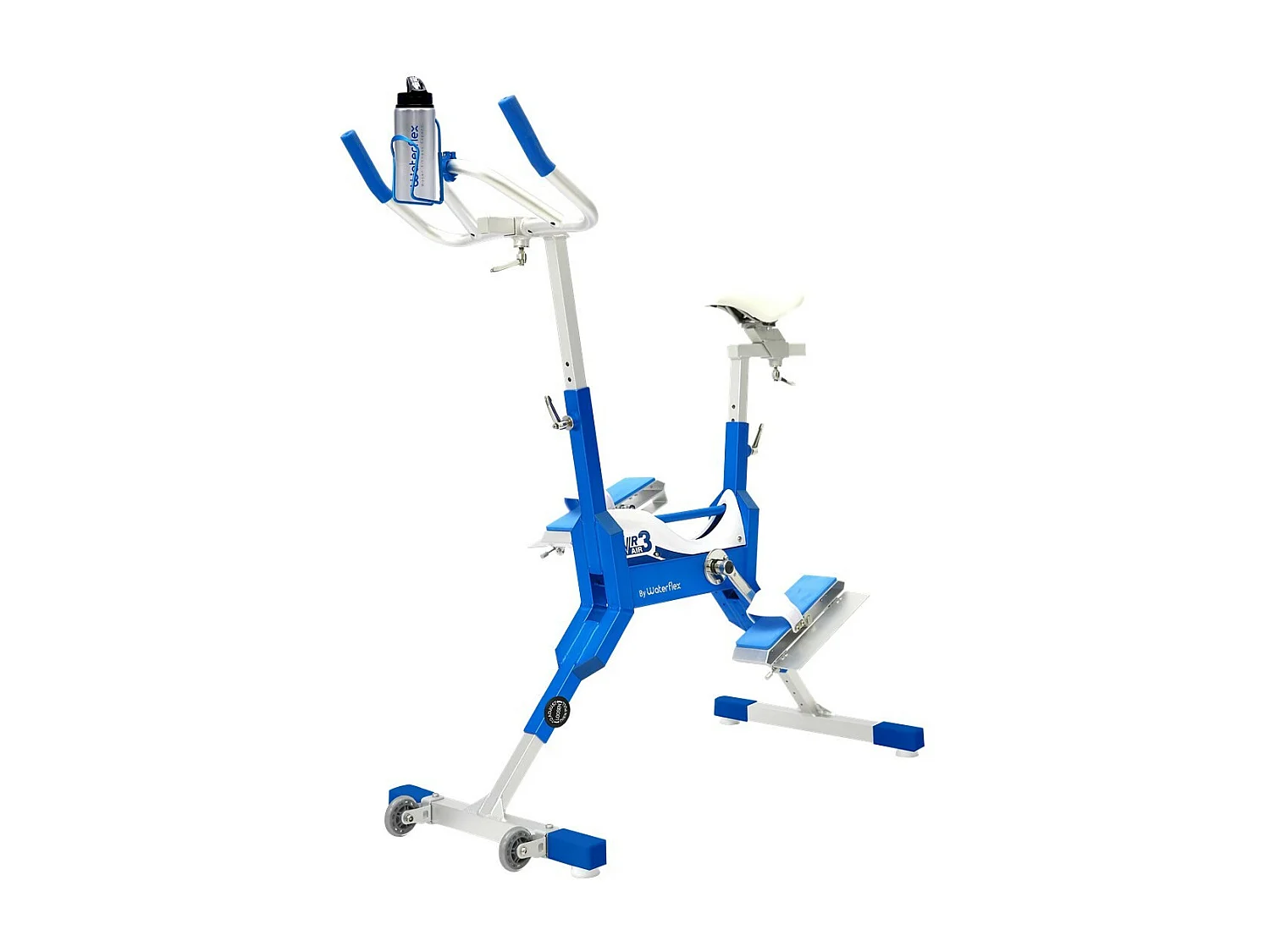 Aquabike - Vélo piscine - Bien-être Waterflex WR3 Air - Résistance hydraulique - Eau 1.10m à 1.60m - 11kg - Anodisation